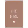 Carpe diem - Spreuken - Pluk de dag - Quotes tuinposter los doek klein -3d