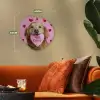 Hond - Kiss- Valentijn - Hartjes Wandcirkel Organisch Forex 3mm klein -sfeer3