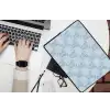 Palmboom - Modern - Blauw laptophoes neopreen klein 279 -bureau