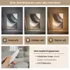 Abstract - Golven - Zwart - Verweerd Light Box met kabel (Tafellamp) klein -USP_lichtkleurNL