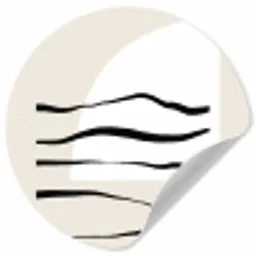 Abstract - Lijn - Pastel Wandcirkel behangsticker klein -3d