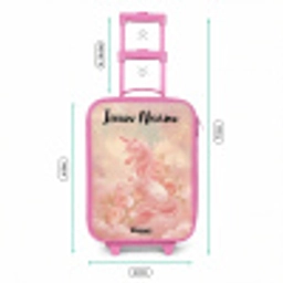 Eenhoorn - Wolken - Roze Kinderkoffer - Roze klein -productfoto_formaten