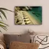 Strandbedden - Zee - Stenen - Baai canvas 2cm klein -sfeer1