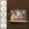 Varken - Olieverf - Dieren - Kunst Light Box met kabel (Tafellamp) klein -USP_websiteoverzichtNL