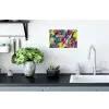 Bliksemschichten - Patroon - Marmer - Kleuren Muursticker klein -keuken