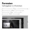 Portret - Paard - Zwart Muismat XXL klein -sfeer5