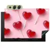 Lollies - Hartjes - Roze Inductie beschemer met haakjes klein -3d