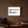 Tekst - Modern - Zwart - Wit Light Box met batterij (Wandlamp) middel -sfeer4