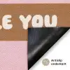 Quote - Pink - Dog Deurmat klein -antislip_NL
