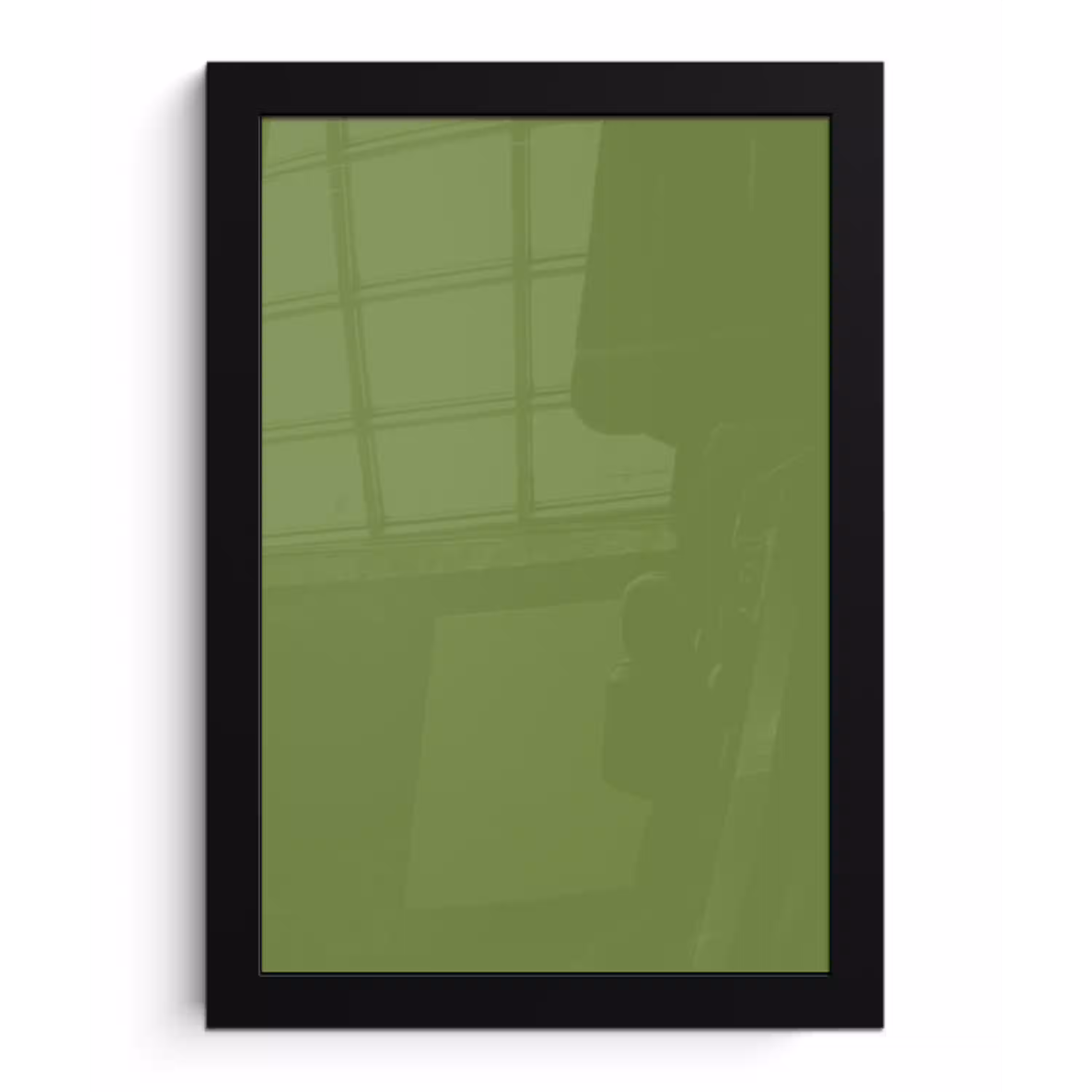 Moss - Green - Groen fotolijst zwart zonder passe partout klein 224 -3d