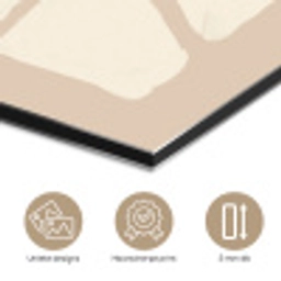 Bloemen - Pastel - Beige - Kunst aluminium wit klein -closeup_NL