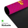 Smile - Stippen - Geel - Smiley - Roze Muismat XXL klein -ysfeer2_duits