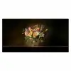 Glazen - Bloemen - Boeket - Kleuren Muismat XXL klein -3d_leeg