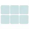 Terrazzo - Patroon - Kleurrijk - Baby Blauw onderzetter kurk middel 366 -3d