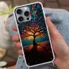 Mozaïek - Kleurrijk - Boom - Takken Hoesje iPhone 16 Pro Max met koord klein -sfeer3