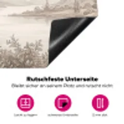 Landschap - Bergen - Meer - Natuur Inductie beschermer vinyl 3mm klein -zzzzzzz-lf-onderkant