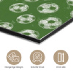 Voetbal - Sport - Groen aluminium wit klein 46 -closeup_DE