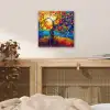 Boom - Zon - Verflook - Kleuren - Abstract aluminium wit klein -sfeer3