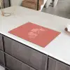 Minimalistisch - Illustratie - Aardbei - Tak Inductie beschermer vinyl 3mm klein -sfeer8