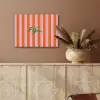 Patroon - Oranje - Fijn - Strepen PET vilt klein -sfeer4