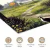 Zandpad - Groen landschap - Water poster papier klein -closeup_NL