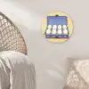 Eieren - Doos - Minimalistisch - Blauw Wandcirkel plexiglas klein -sfeer5