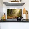 Zonlicht - Bospad - Bomen Inductie beschemer met haakjes klein -sfeer2
