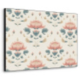 Lotus - Bloemen - Roze Textielframe zwart klein 947 -3d