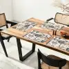 Tropisch - Bomen - Bladeren - Jungle Placemat vinyl groot -zzsfeer4_Kitchenyeah-website