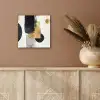 Goud - Rechthoeken - Cirkels - Abstract aluminium wit klein -sfeer4