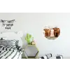 Schotse hooglander - Koe - Dieren - Natuur - Heide Wandcirkel aluminium klein -kinderkamer