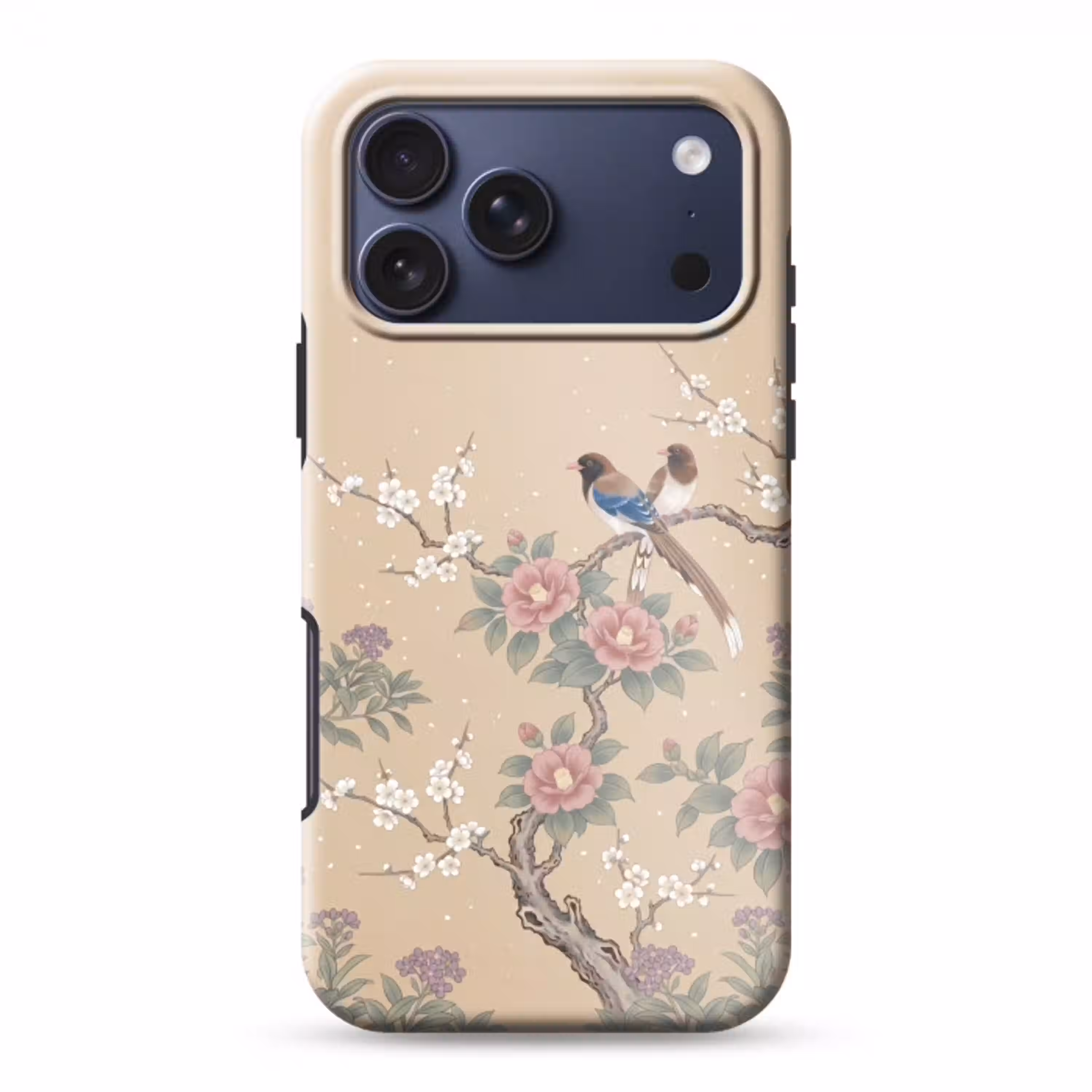 Bloemen - Vogels - Bloemen Toughcase MagSafe Apple iPhone 17 Pro Max klein -3d