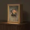 Koptelefoon - Bruin - Verf - Vintage Light Box met kabel (Tafellamp) klein -z3d_website