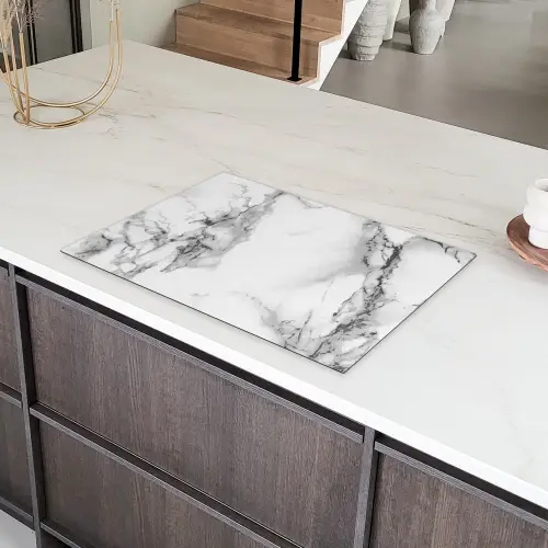 Gefluister van Marmeren Takken Inductie beschermer vinyl 3mm klein -sfeer8