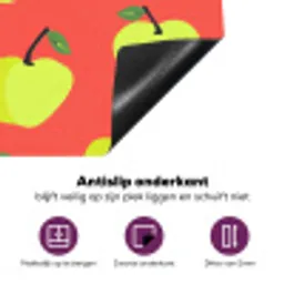 Appels - Modern - Groen Inductie beschermer vinyl 3mm klein 276 -zzzzzzz-cc-onderkant