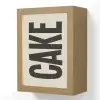 Beige - Japandi - Cake - Decoratie Light Box met kabel (Wandlamp) klein -3d
