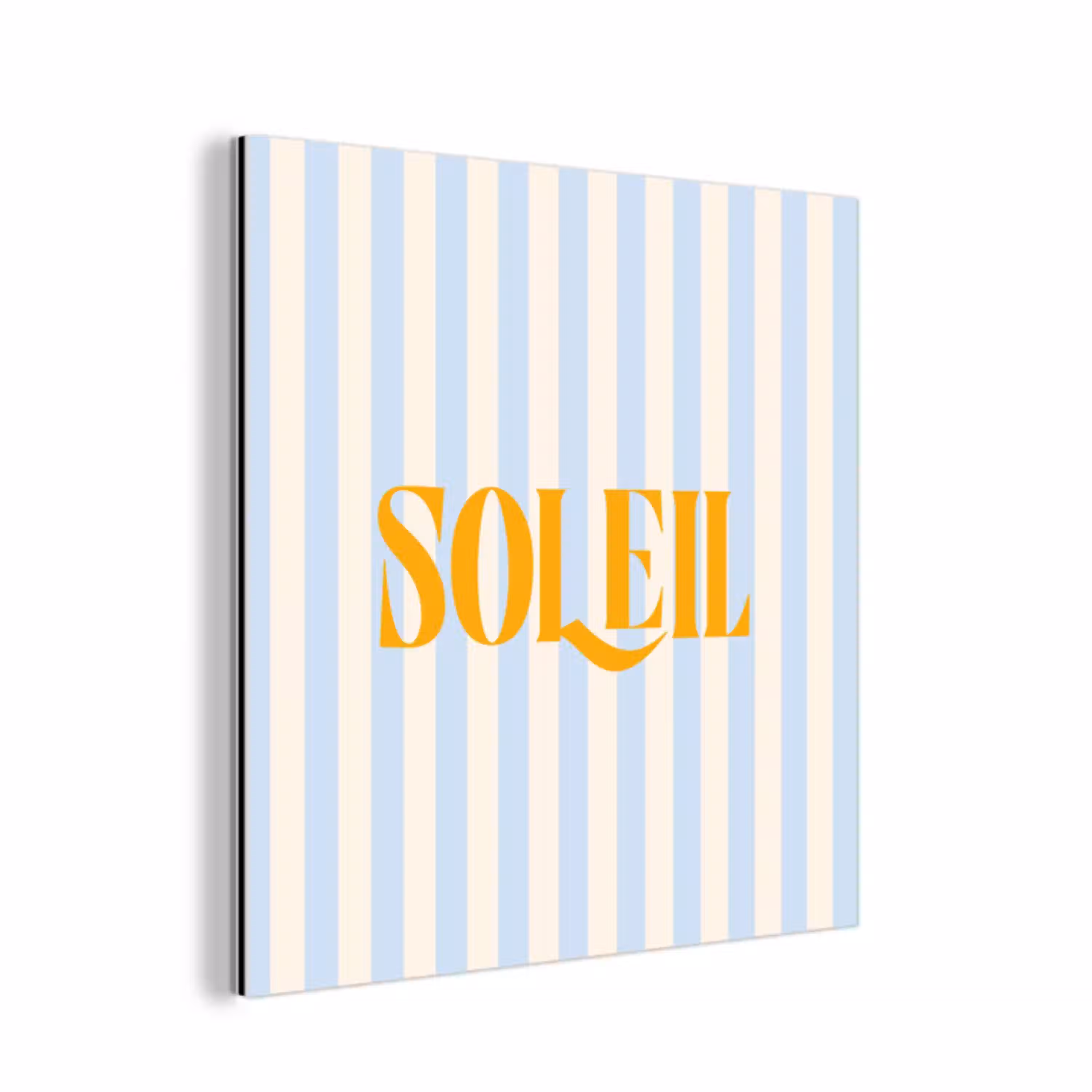 Oranje - Blauw - Strepen - Soleil aluminium wit klein -3d