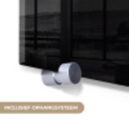 Knoflook - Zwart - Wit plexiglas 5mm klein -zzsysteem_NL