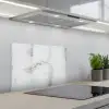 Beton - Grijs - Wit keuken achterwand spatscherm klein -3d_schuin