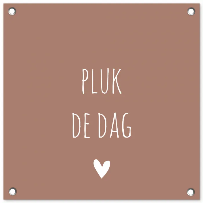 Quotes - Carpe diem - Pluk de dag - Spreuken tuinposter los doek klein -3d