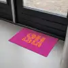 Oh la la - Roze - Oranje - Gestapelde letters Deurmat klein -sfeer2