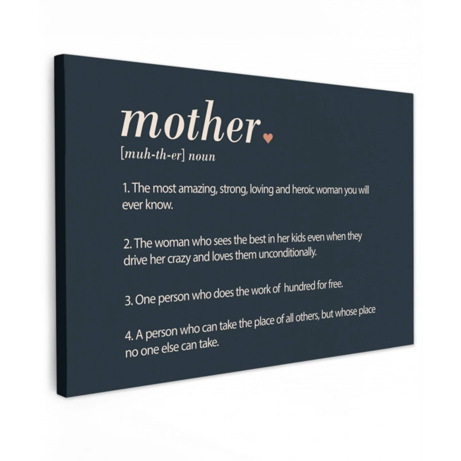 Mama definitie - Mother - Quotes - Spreuken canvas 2cm klein -z3d