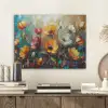Watercolor - Bloemen - Kunst - Modern PET vilt klein -sfeer1