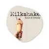Milkshake - Kers - Rietje Wandcirkel Organisch Plexiglas middel -3d
