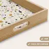 Terrazzo -  Patroon - Neutraal - Zacht - Multi Dienblad Rechthoek middel 911 -USP_HandgreepES