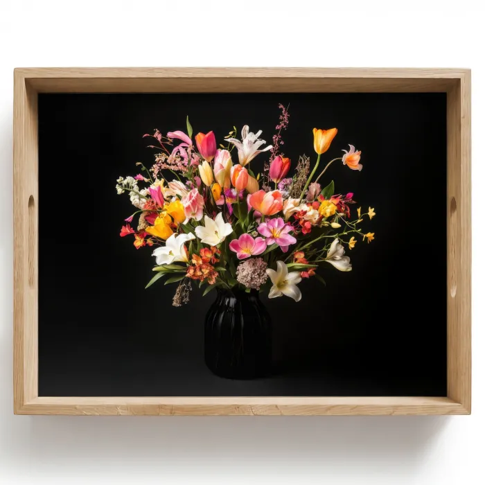 Vaas - Bloemen - Tulpen Dienblad Rechthoek middel -z3d_shopping