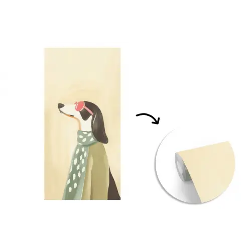 Hond - Zonnebril - Sjaal fotobehang vinyl groot -3d