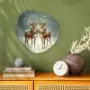 Kerstmagie - Winterwoud - Rendier Wandcirkel Organisch Forex 3mm klein -sfeer2