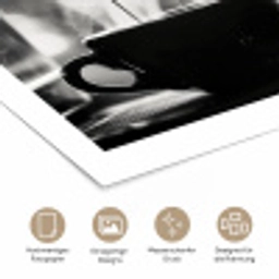 Coffee - Espresso - Koffiemachine - Kop poster papier klein -tcloseup_DE