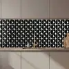 Modern - Geometrisch - Zwart keuken achterwand 2 middel 871 zz_3dshopping